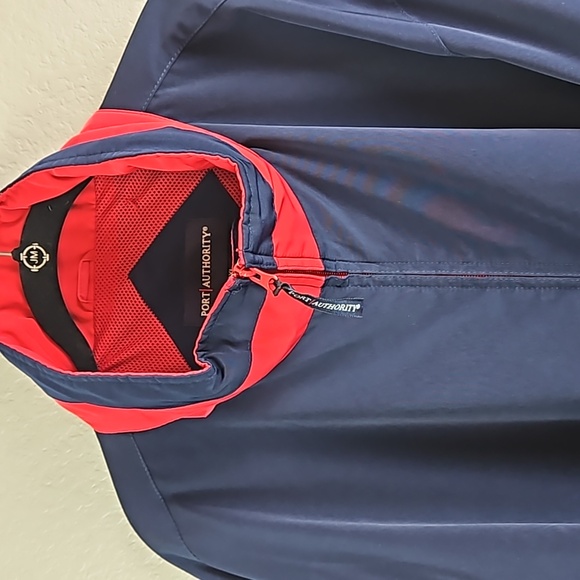Port Authority | Men's Navy Vintage "FBR Open" Phoenix Zip Front Hood Jacket 3XL - Picture 3 of 14